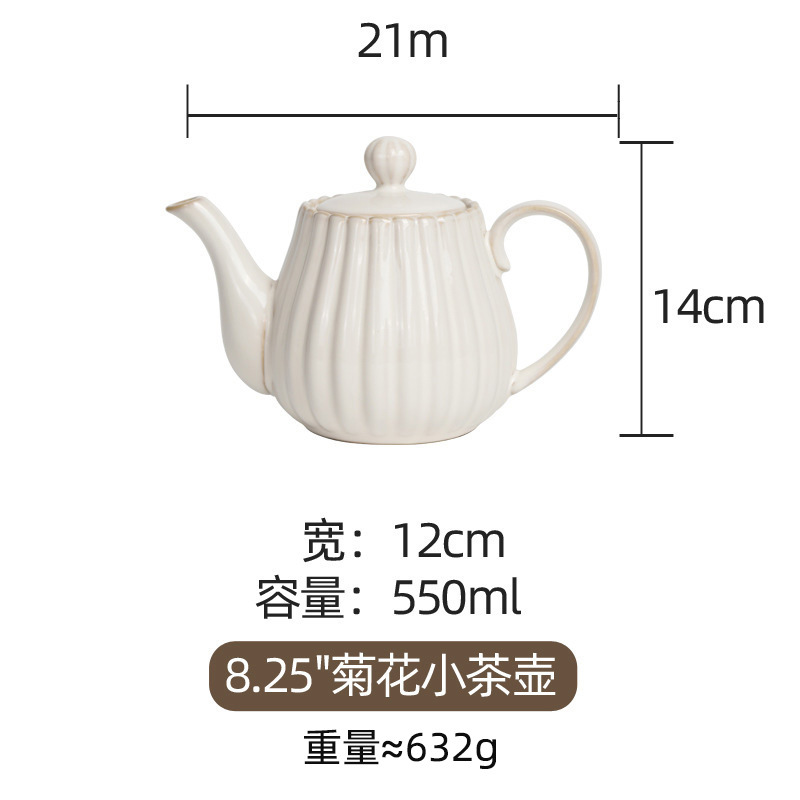 8.25inch 작은 찻주전자 550ml