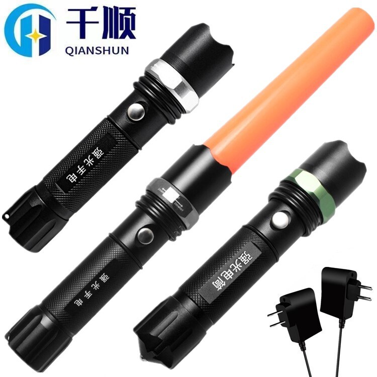 Zoom Flashlight led riding dimming Outdoor Lighting charging suit aluminum alloy factory wholesale