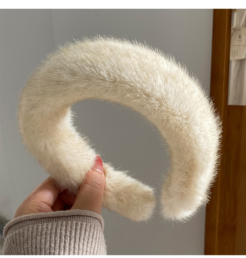 Moud Senior Plüsch Kappband Hoeraccessoiren Fraen Hierscht a Wanter Ausfluch 100 Breet Kant Temperament Kappband Drock Hoerklammer Kappbedeckung_voghion.com