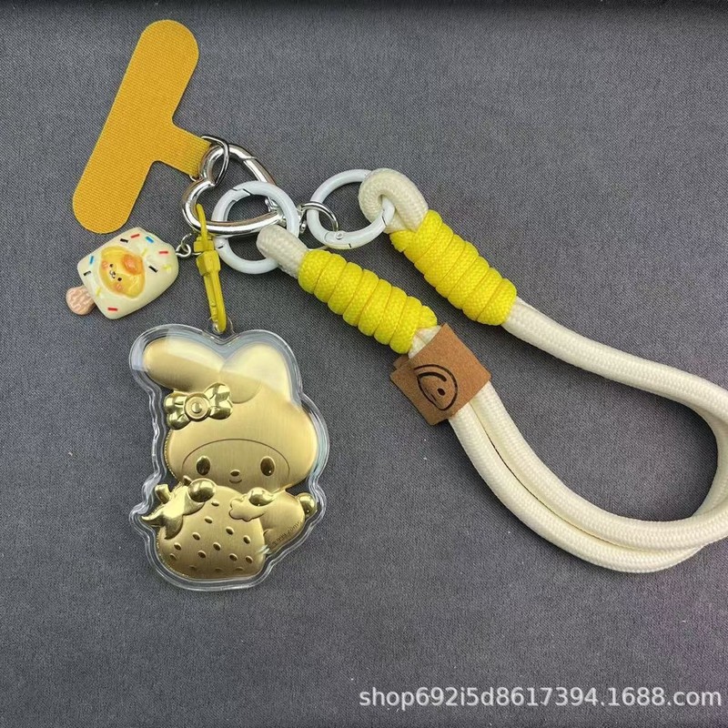 含金足金20mg草莓兔美乐蒂创意挂饰爆款卡通批发手机挂钥匙扣车挂|undefined
