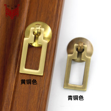 中式仿古家具柜子纯铜小拉手首饰盒抽屉柜门单孔小把手柜拉手