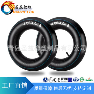 [Manufacturer Supply] 4.80/4.00-8 Straight Mouth Natural Rubber Inner Tube Suitable for Trolley Wheelbarrow Wholesale