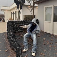 秋季连帽运动卫衣套装假两件正反穿搭格子衫拉链跨境外贸男装卫衣