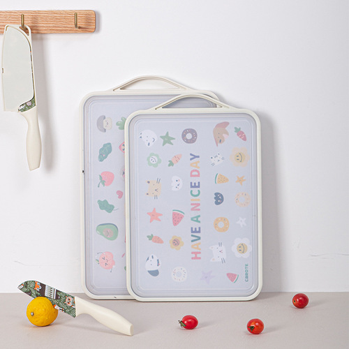 304 stainless steel cutting board plastic cutting board cutting board fruit cutting board chopping board household thickened double panel