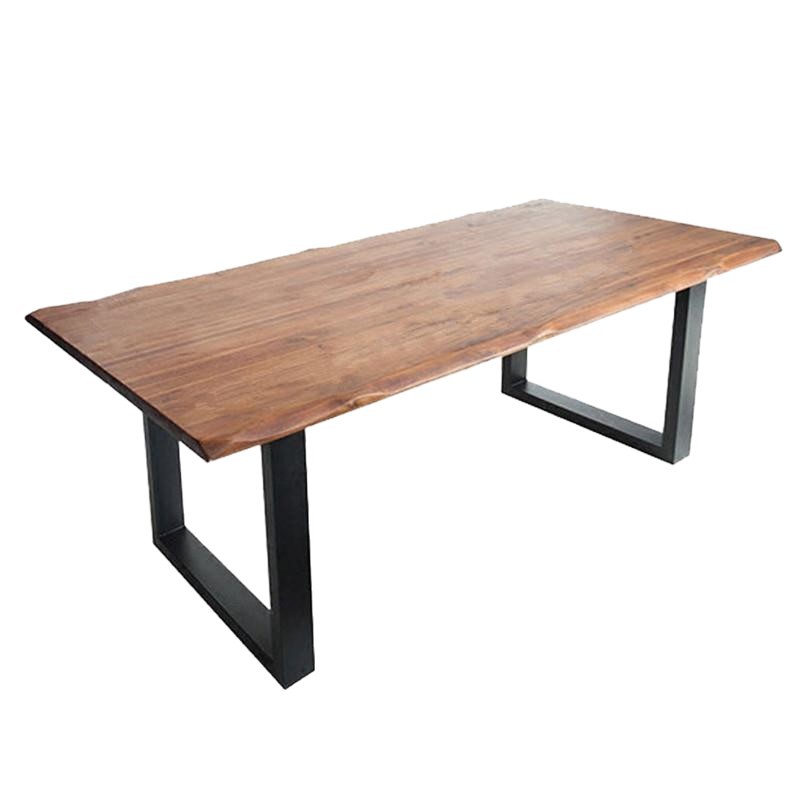 Mesa de madera sólida Mesa de conferencias Mesa de oficina simple Mesa de loft Mesa de mesa de mesa de madera tabla larga Mesa de computadora