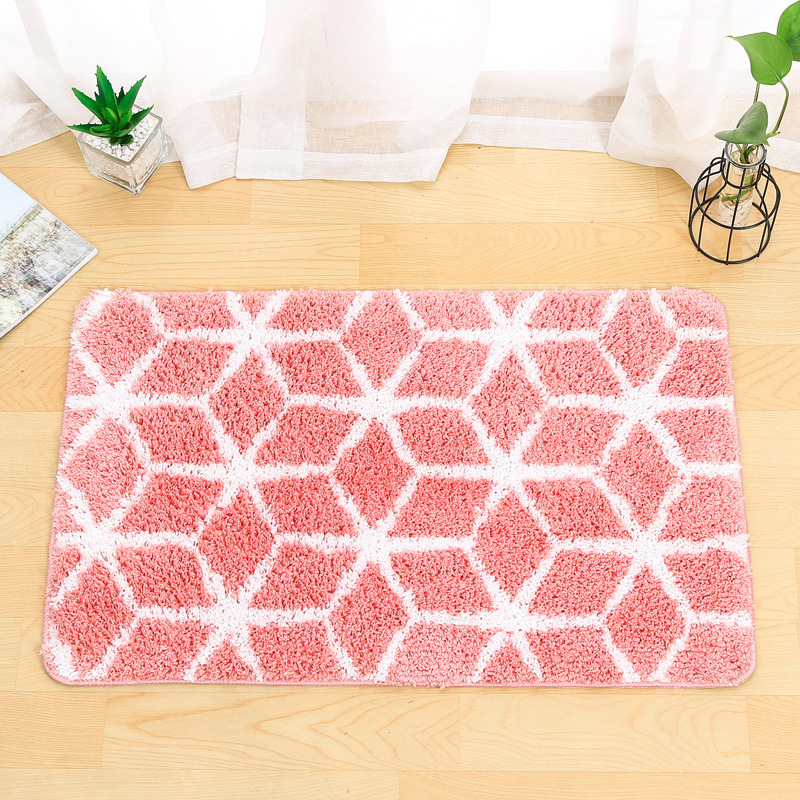 Alfombra de piso de baño transfronteriza Puerta de baño absorbente alfombra antideslizante alfombra doméstica alfombra de poliéster en stock