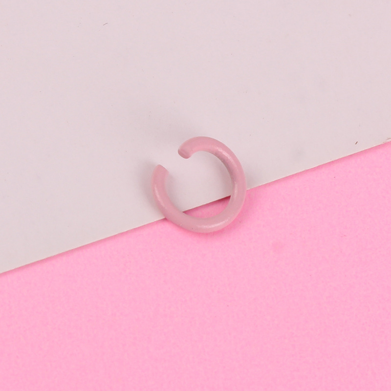 Accesorios de la joyería de bricolaje llavero de metal anillo C color pintura anillo abierto anillo único anillo de conexión material hecho a mano anillo colgante