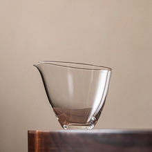 手工耐热玻璃透明水滴公道杯分茶器高硼硅玻璃茶具