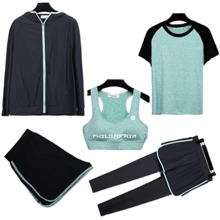 Fat Sister Fitness Weight Loss Running Quick-drying Sportswear suit Women's plus size Sports suit Morning Run Yoga Clothing Spring and Summer