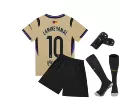 26 barca s away light yellow no. 10 yamal + socks + insert plate