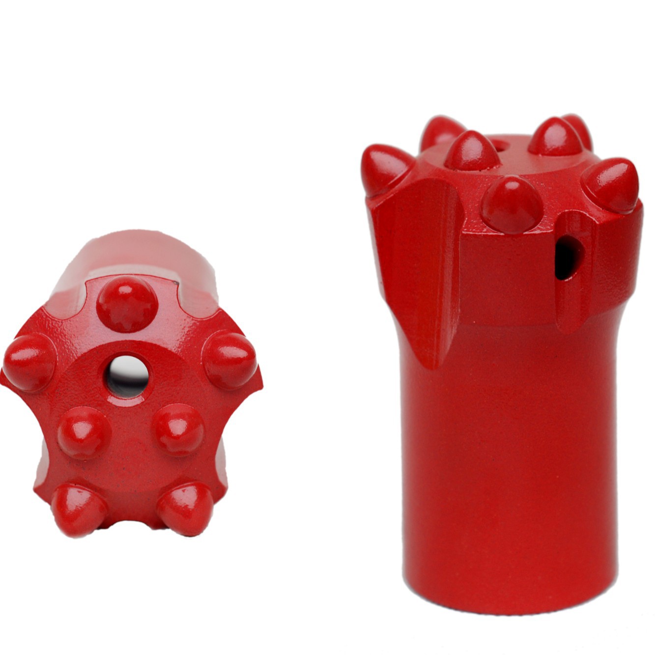 Minería taladro de diente esférico soldadura prensado en frío aleación dura ciruela flor túnel taladro de diente esférico broca