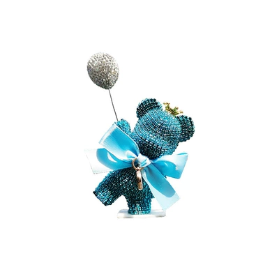and Accessories, Car ornaments - new-light-blue-holding-balloon-violent-bear-ornament