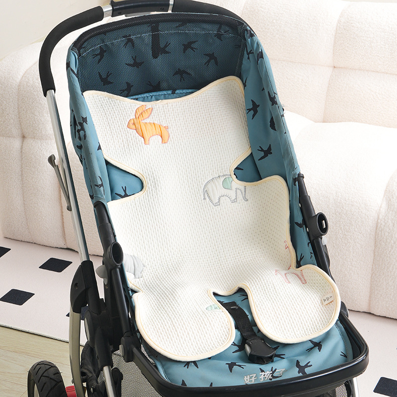 婴儿推车垫子夏季坐垫通用透气四季宝宝餐椅安全座椅垫推车凉席