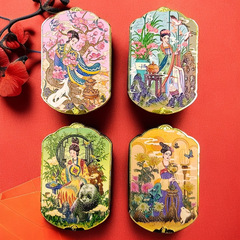 梅、蘭、竹、菊の金属製冷蔵庫用マグネット、古代風の文化的で創造的な立体レリーフ、国民的トレンドのお土産、文化的で創造的な磁気装飾