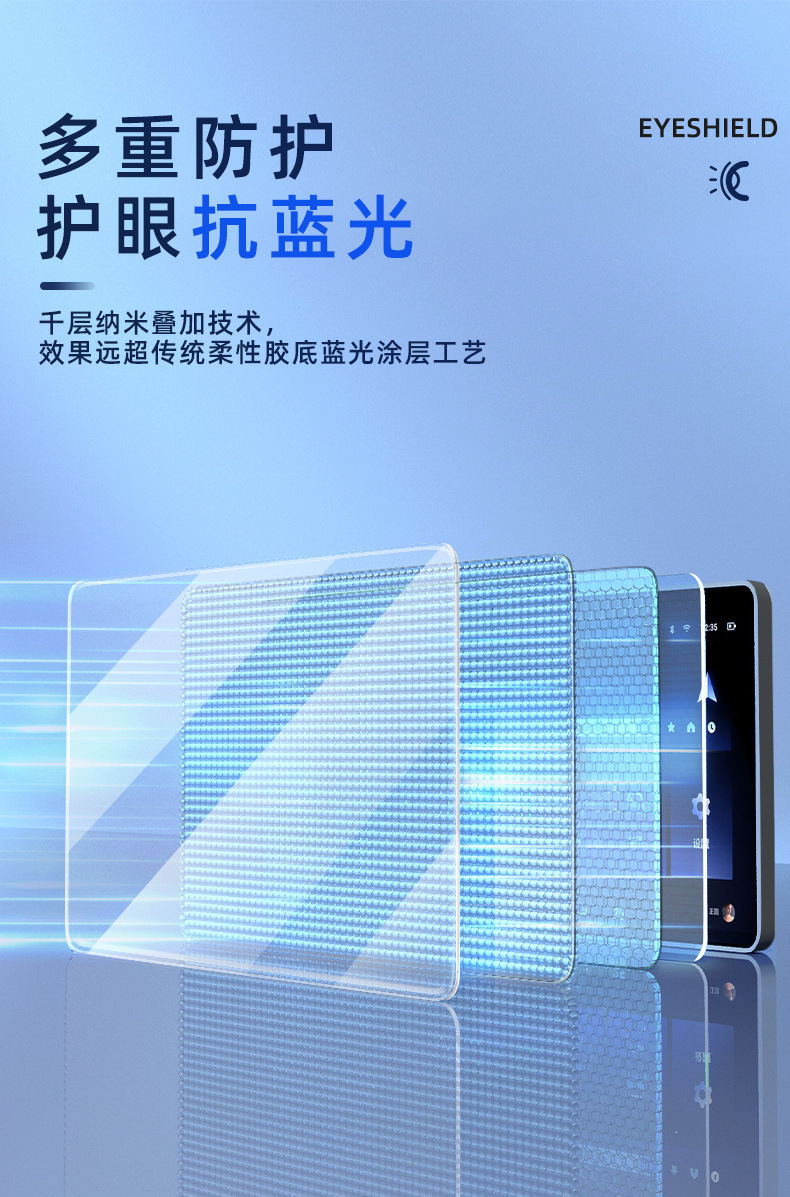 24 Boyue L Tempered Film Interior Protective Film Central Control Screen Navigation Instrument Tempered Film HD Blue Light Protection