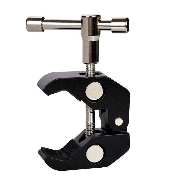 Большой зажим в виде когтя краба, металлический фиксированный зажим Q-типа, фототехника, мощный зажим, волшебная рука, универсальный регулировочный кронштейн, зажим для трубки