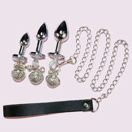 火乐成人女用另类乳夹玩具性感情趣肛塞用具激情套装牵引绳链子肛