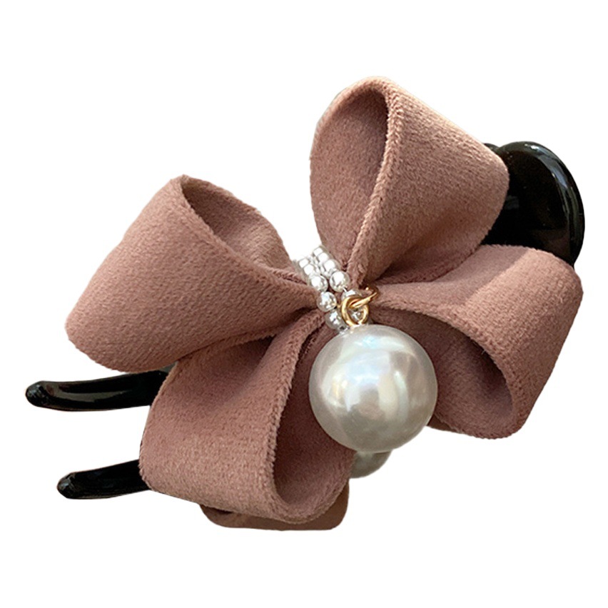 Joyas para el cabello de arco exquisito elegante bola clip de agarre de cabello de alto nivel de gran tamaño de clip de cabello de mujer retrovisorio toque de cabello