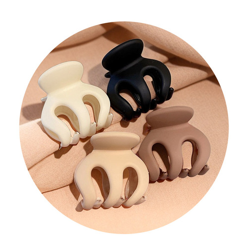 High ponytail fixed artifact hair clip medium pumpkin gripping clip back of head hair gripping love frosted shark clip headgear