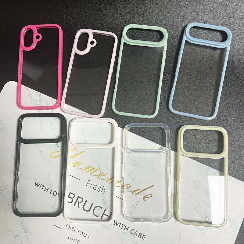 Apple 17Pro Wide Edge Groove Shell Iphone15/16Pm Candy Color Cream Glue Glue Material Mobile Phone Case