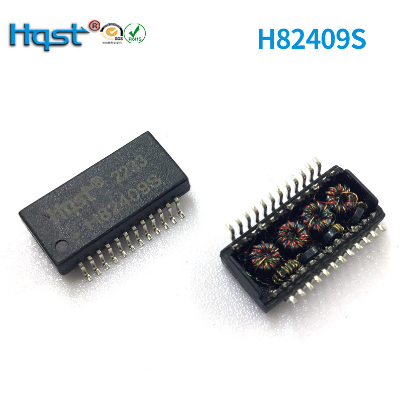 Ultra-thin 24P SMD Pulse Isolation Filter Network Transformer Ethernet Manufacturer Direct H82409S