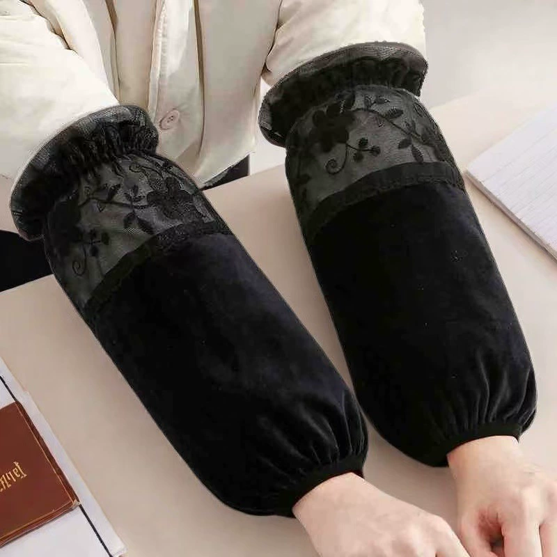 Demi-season lace velvet long sleeves, set for elementary school students, work down jacket