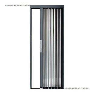 Diamond Mesh Folding Screen Door, Anti-Theft Level, Invisible Design, Aluminum Alloy, Extremely Narrow Design, Silent, Impact-Resistant, Professional Door