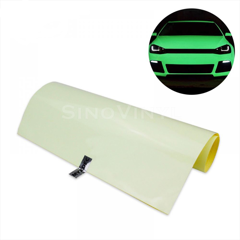 Carlake Nightlight Auto Color Change Film Body Luminance Advertencia pegatinas Nightlight Green Body Color Change Film Luminance pegatinas