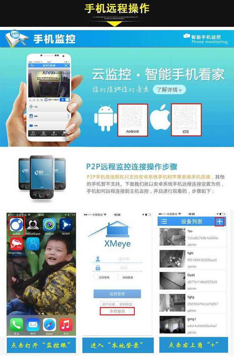 Xiongmai kabelloses Set, privates WIFI-Netzwerk, hochauflösende 3-MP-Kamera, als einzelnes Produkt lieferbar und auf Speicherkarte installierbar für superbe Bildqualität