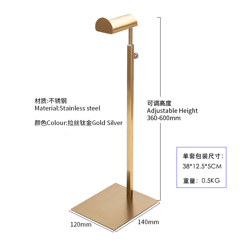 Большая голова матовый титан золото