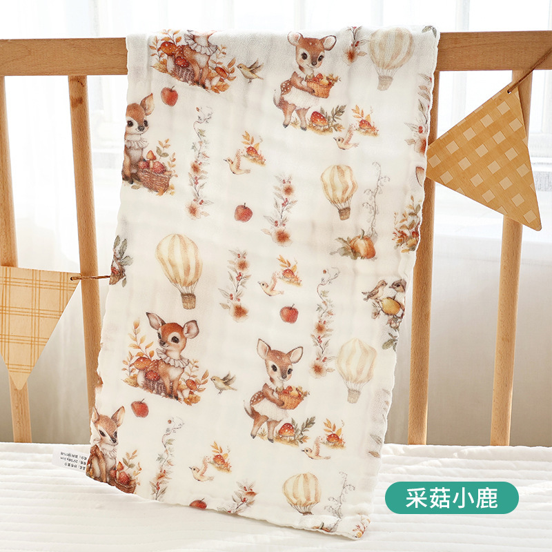 采菇小鹿-童巾【25*50cm】