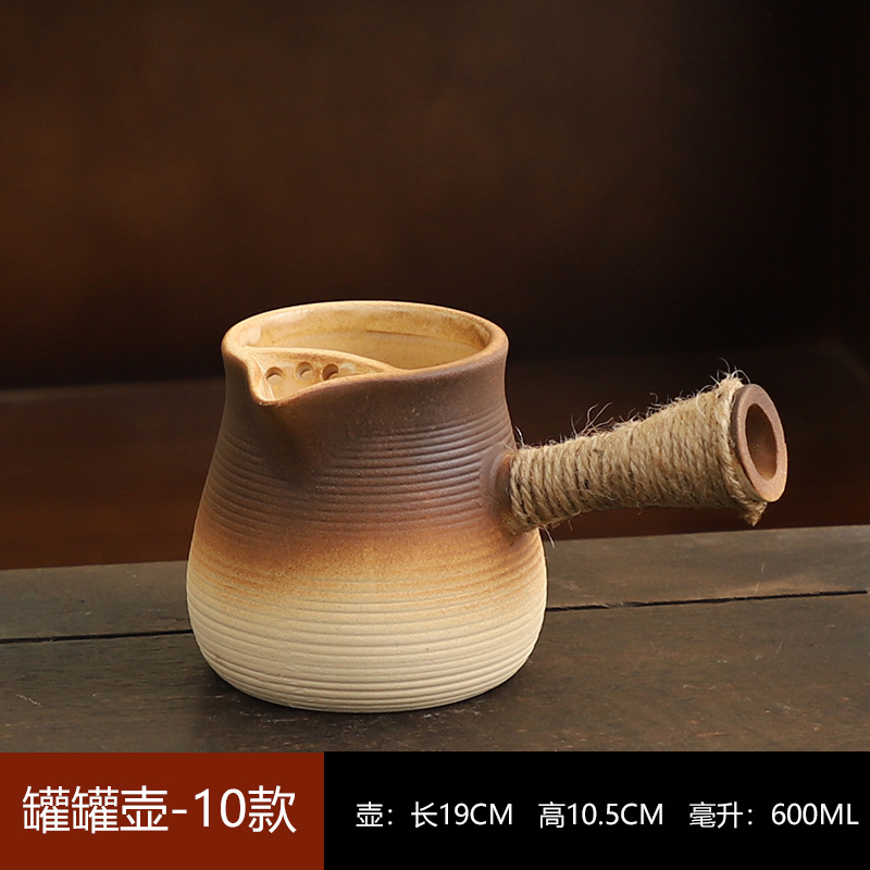 Juego de Tetera y Estufa para Té de Cerámica para Hogar y Exteriores