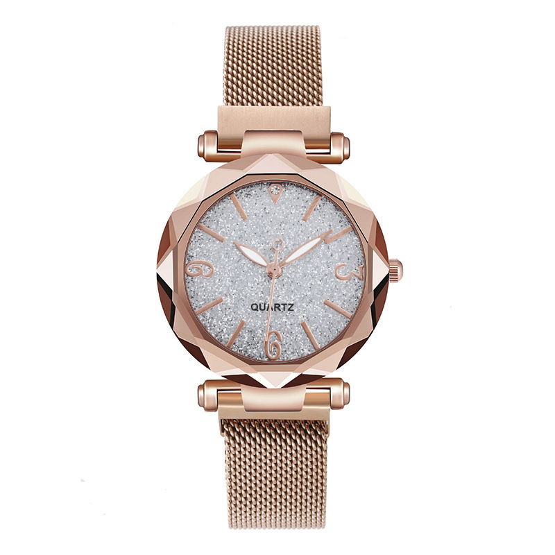 Gypsophila Watch Starry Watch Women's Quartz Watch Lazy Magnet Strap Iron Watches_voghion.com