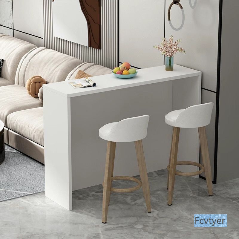 Bailuo Table Modern Simple Light Luxury Bar Table Wall-Mounted High Table Dining Table Sofa Living Room Partition Long Table Home