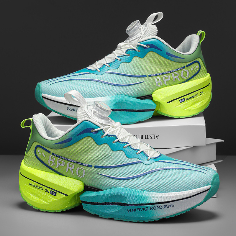 Nuevas zapatillas para correr Chitu 8pro, zapatillas para correr con amortiguación de tablero de carbono ultraligeras, zapatos deportivos para correr con botones giratorios para hombres y mujeres