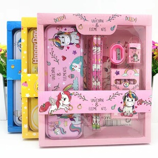 Children and primary school stationery set wholesale supplies pencil box ruler color pen June 1 Kindergarten gift box generation
