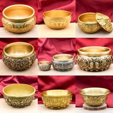 铜工艺品聚宝盆组合招财铜摆件桌面摆件开业铜盆工艺品创意摆件