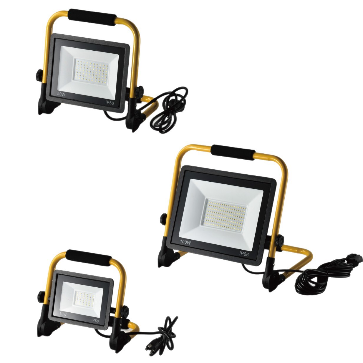 Transfronterizos venta en caliente lámpara de inundación plegable lámpara de trabajo led sitio de construcción led lámpara de iluminación de construcción impermeable al aire libre