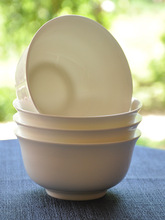 唐山纯白骨瓷家用米饭碗单个陶瓷小碗餐具套装大汤碗面碗2024新款
