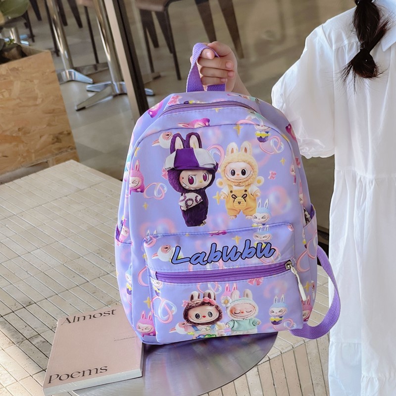 跨境新款潮流卡通拉布布包包儿童双肩包幼儿园大容量高颜值双背包|undefined