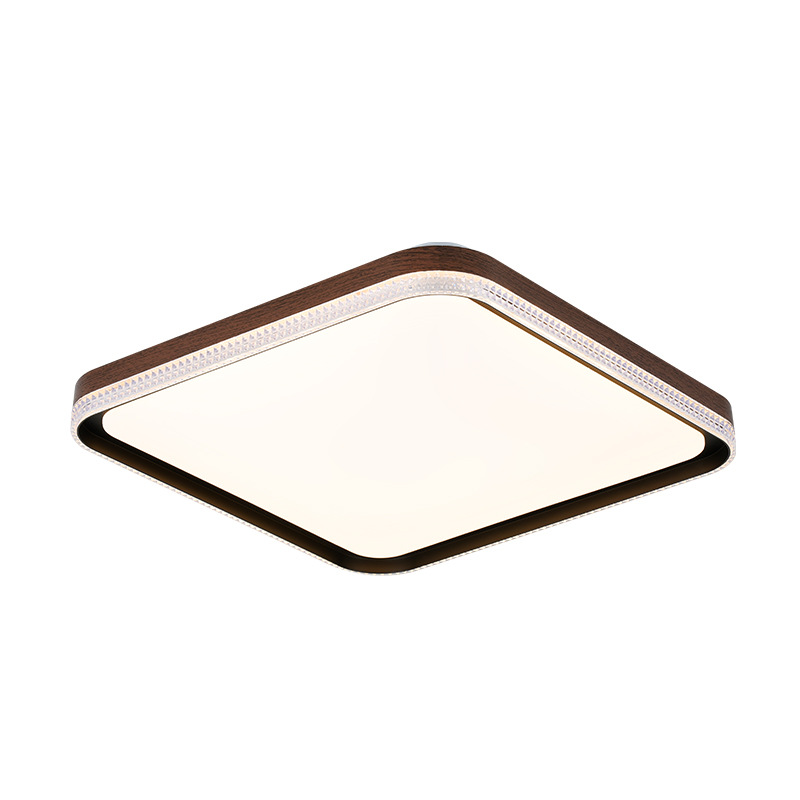 Lámpara de techo, color nogal, lámpara de sala de estar, espectro completo, protección ocular, sala de estudio, restaurante, lámpara de dormitorio, lámpara de Zhongshan para toda la casa 125L