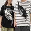 man Korean Edition ins street lovers Reflective One shoulder Inclined shoulder bag Waist pack personality street knapsack