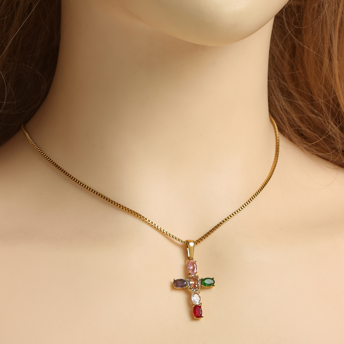 Collier pendentif classique en acier inoxydable pour homme_voghion.com