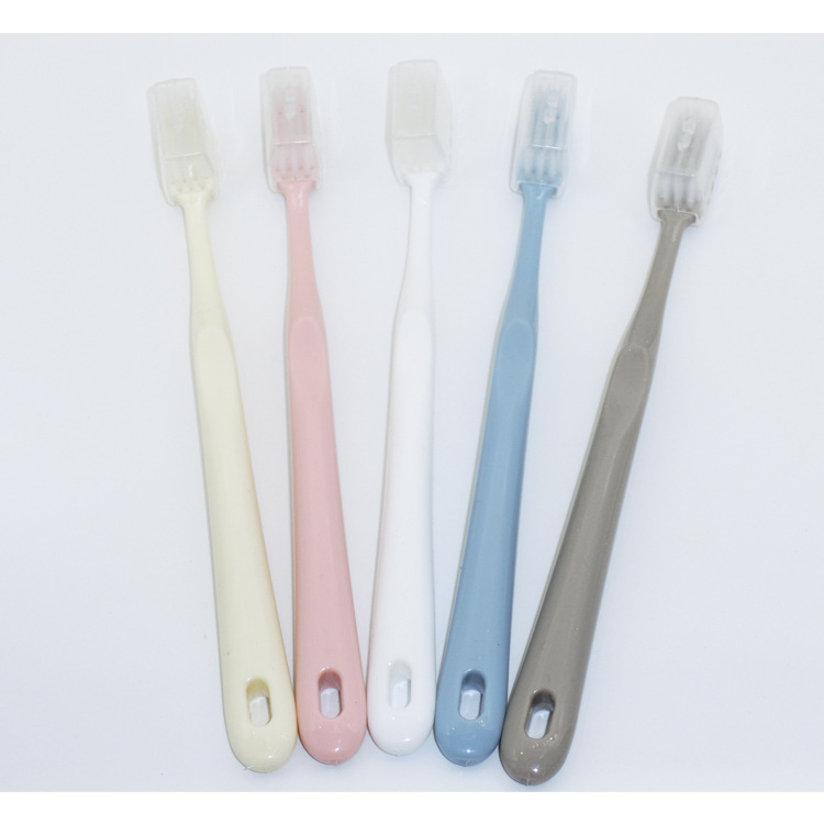 星级酒店民宿品质牙刷一次性家用待客牙刷马克龙色系可定制礼品刷|ms