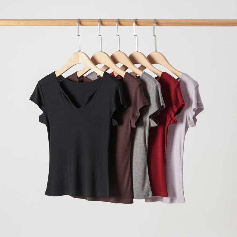 Lyocell Tencel Base Shirt with Small Flutter Sleeves, Summer Pure Desire V-Neck Versatile Regular Shoulder Silk Short-Sleeve T-Shirt for Women