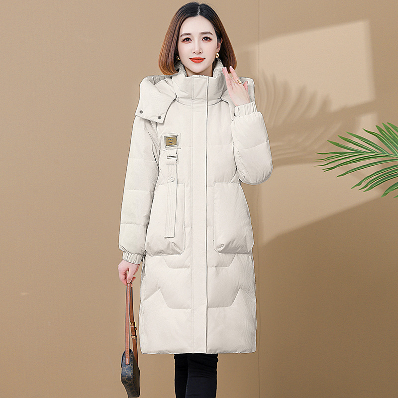 Winter fashionable elegant warm velvet down jacket