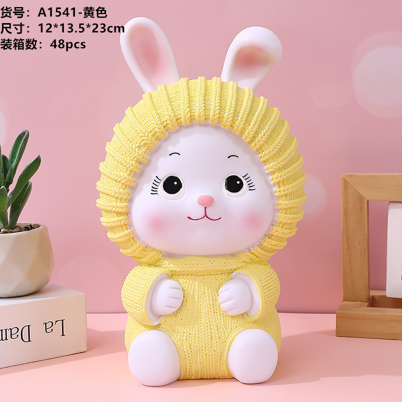 Transfronterizo Venta caliente conejo alcancía creativo lindo gran alcancía de vinilo alcancía niñas Día DE LOS NIÑOS regalo