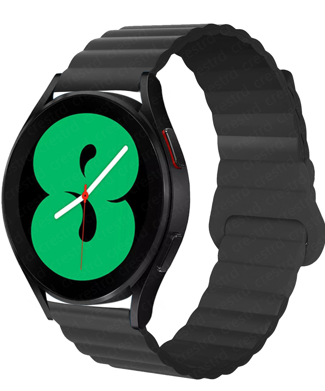 Nueva correa de cadena de silicona magnética para Samsung watt4, Huawei GT2 20mm 22mm