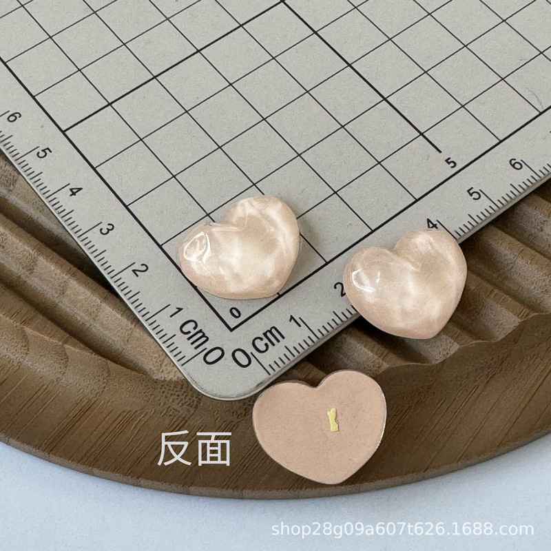 女款冰透水晶五星爱心diy树脂配件饰品手工耳夹吊坠配饰材料批发|undefined