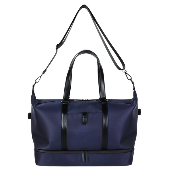 Capacious bag strap wet and dry separation for gym